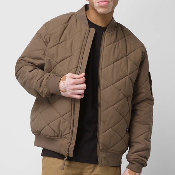 Vans Men’s Full Zip Quilted Canteen Trusel Bomber Jacket Size XXL - 0A7S8M NWT - Picture 1 of 10